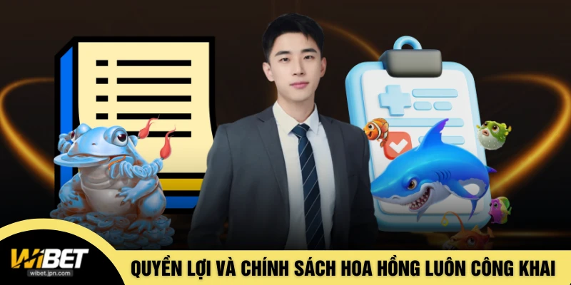 Các quyền lợi và chính sách hoa hồng luôn công khai