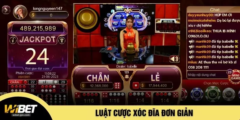 Luật cược xóc đĩa đơn giản