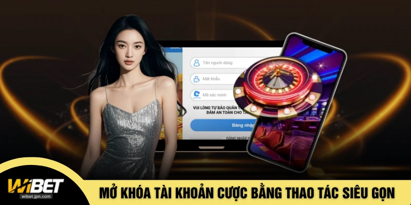 Mở khóa tài khoản cược bằng thao tác siêu gọn