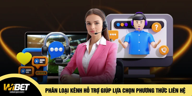 Phân loại kênh hỗ trợ giúp lựa chọn phương thức liên hệ phù hợp